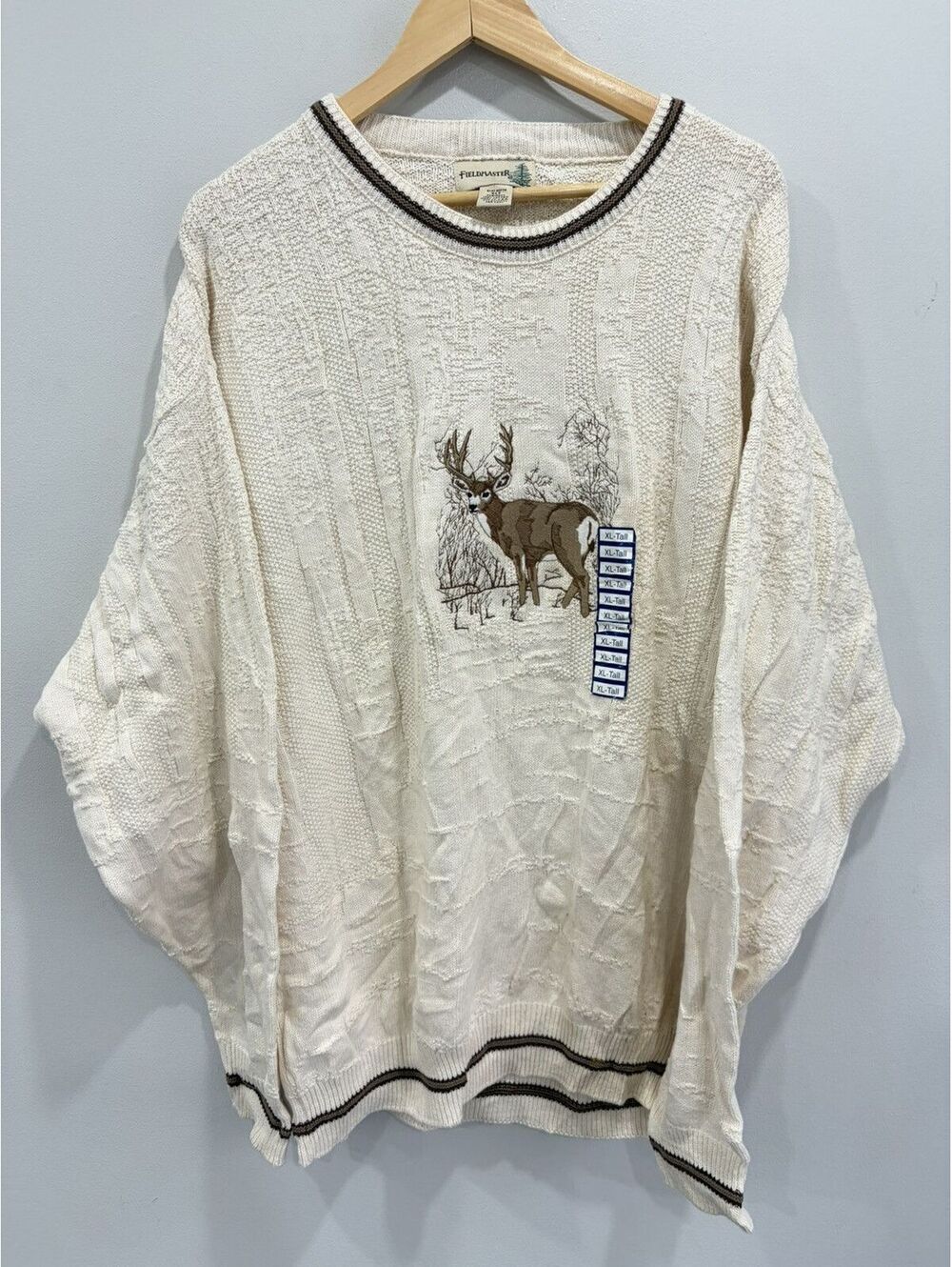 Vintage Deer Knit Sweater XLT animal